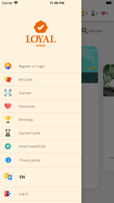 LOYAL Cards Screenshot