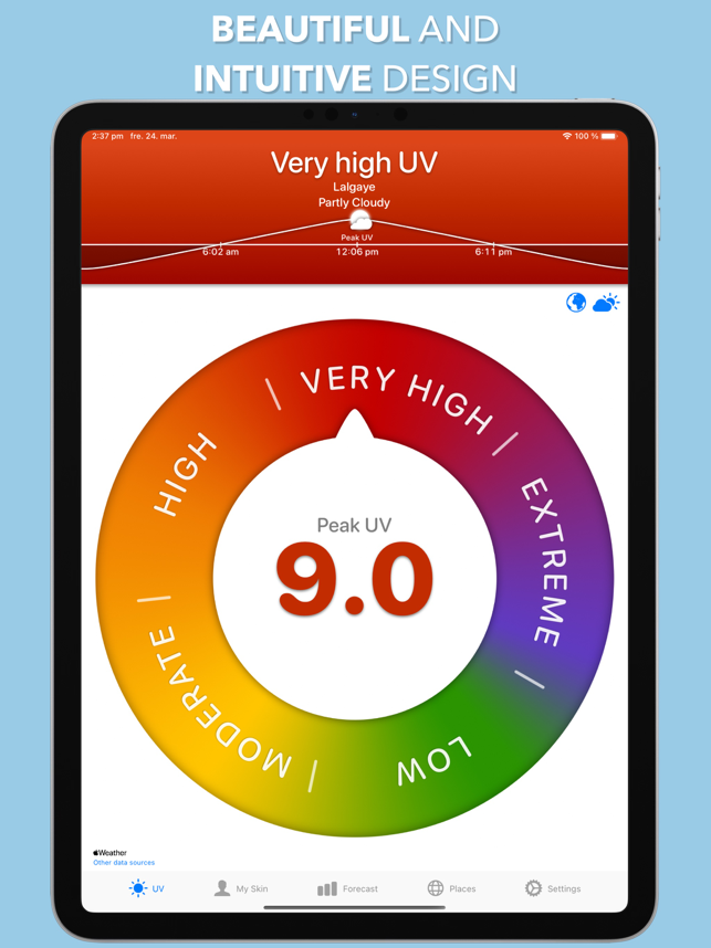 ‎UV Index Widget - Worldwide Capture d'écran