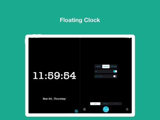 Floating Clock-Timer&Stopwatch iPad screenshot 6 - Reference app