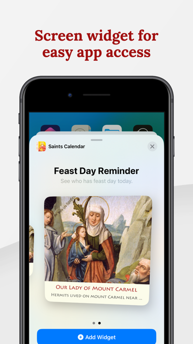 Catholic Saints Calendar Plus Screenshot