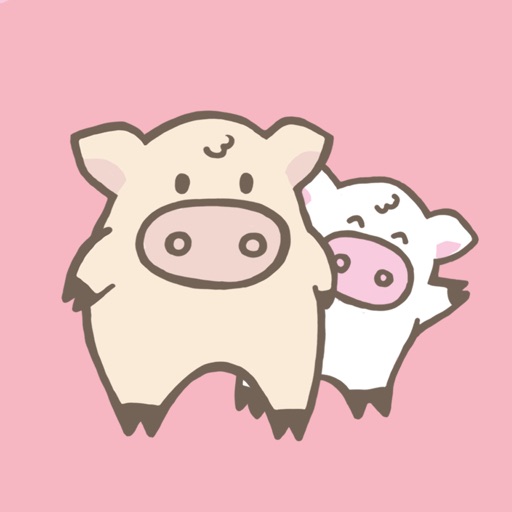 Toto Pig - Adorable Piggy Couple Animated Stickers