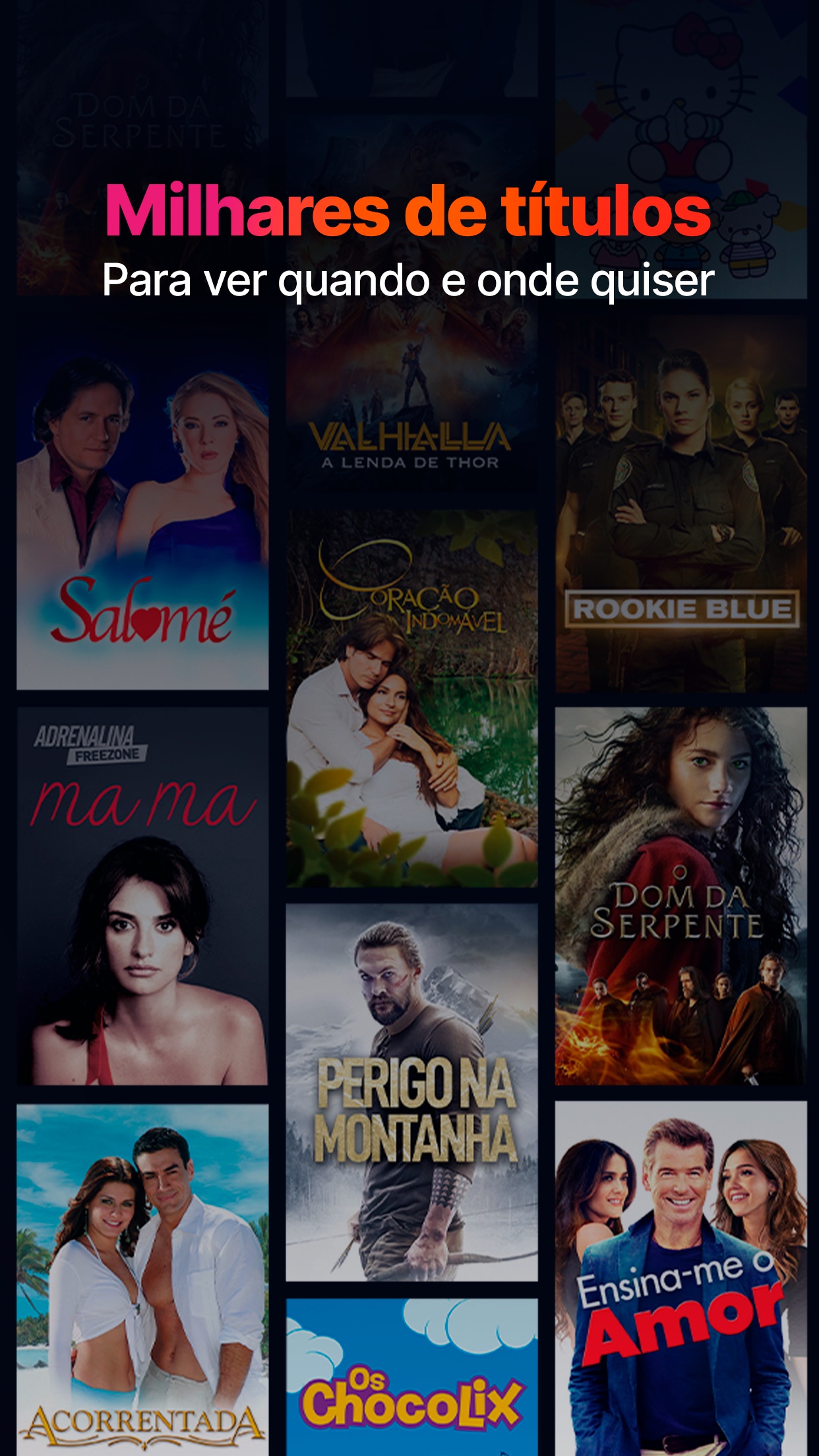 Screenshot do app VIX - Filmes e TV