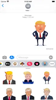 donald trump emotions stickers iphone screenshot 1