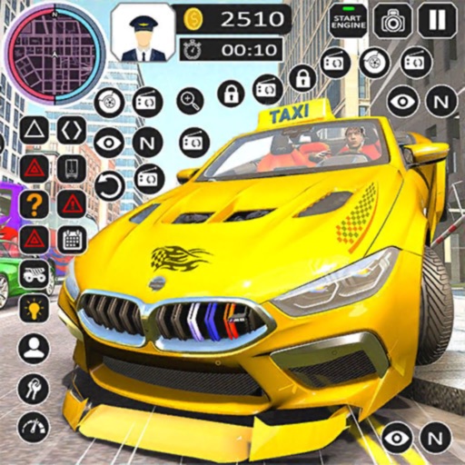 US Taxi Driving Games 2023 Sim icon