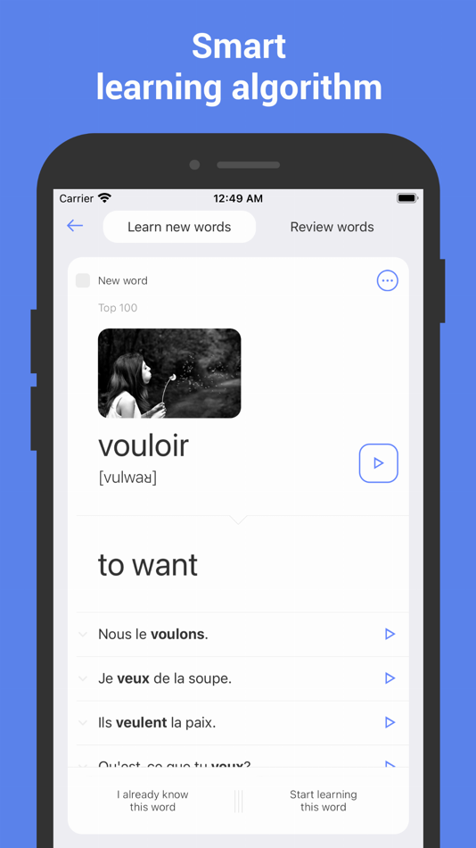 #1. Learn French with Flash cards! (iOS) 由: Nikita Olifer