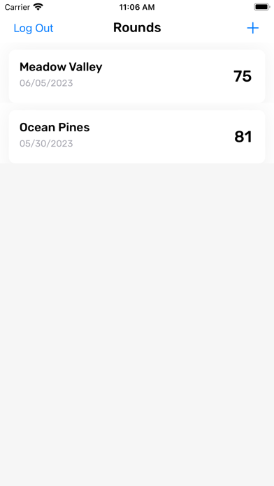 My Easy Golf Scorecard Screenshot