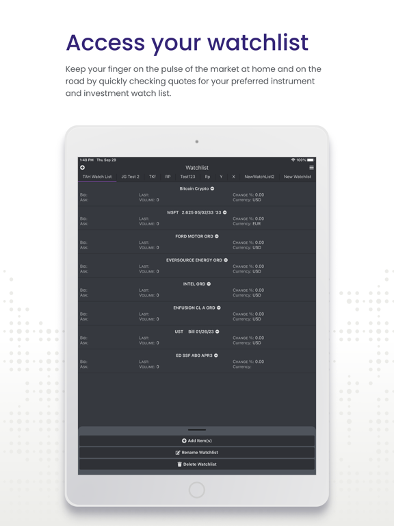 Enfusion Mobile iPad screenshot 4 - Finance app
