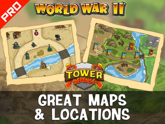 WWII Tower Defense PRO iPad app afbeelding 2