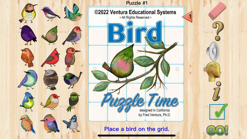 #2. Bird Puzzle Time (iOS) Podle: Ventura Educational Systems