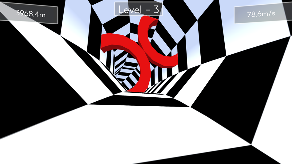 #1. Tunnel Rush ! (iOS) By: Ashima Prabhakar