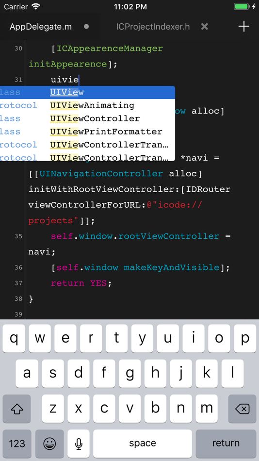 #1. Iodine Code (iOS) 由: Dian Xiong