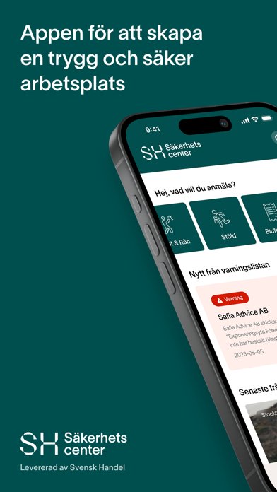 Säkerhetscenter Screenshot