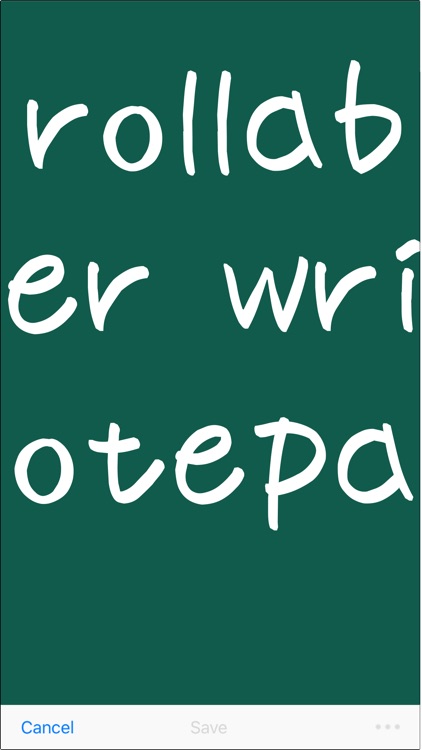 Scrol-Notes : finger writing