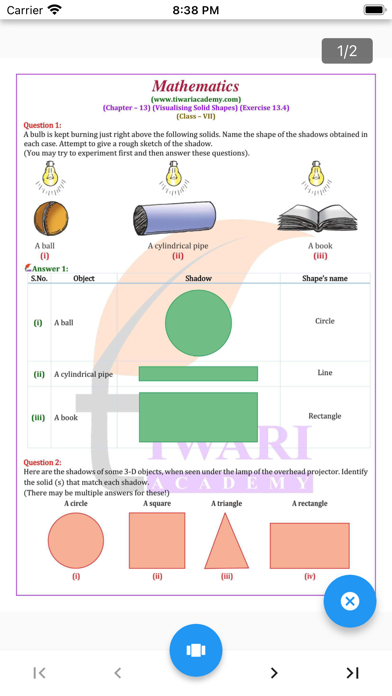 Class 7 Maths Solutions Screenshot
