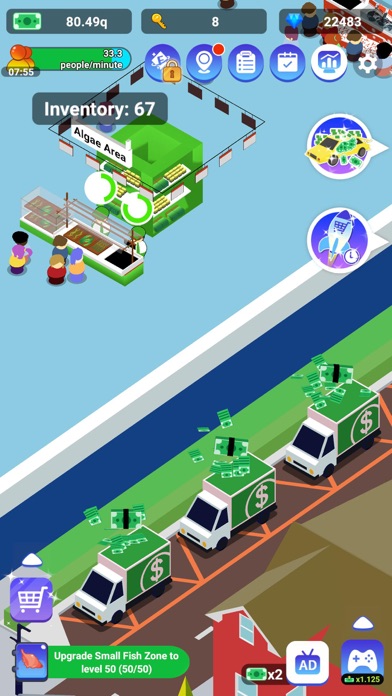 Idle Seafood Market -Tycoon Screenshot