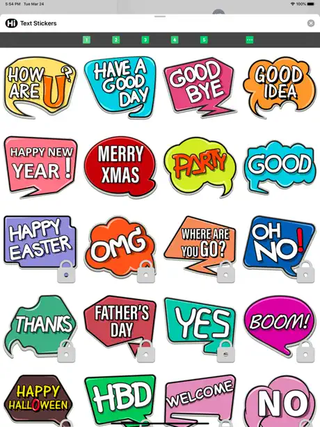 Text Stickers ⋆
