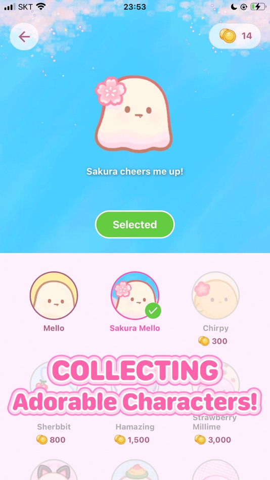 #3. Mochi Jump - Into infinity (iOS) 由: Whoyaho Corp.