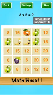 math bingo ! ! iphone screenshot 2
