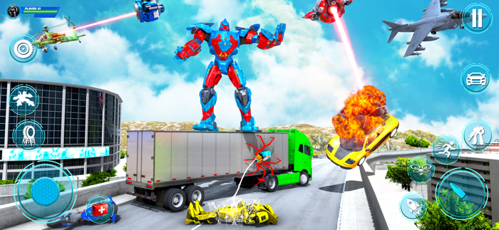 Spider Hero Robot War Fighter