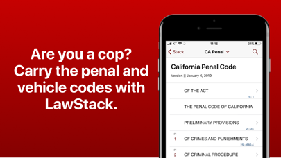 LawStack: CFR,USC,Statutes,Law iPhone screenshot