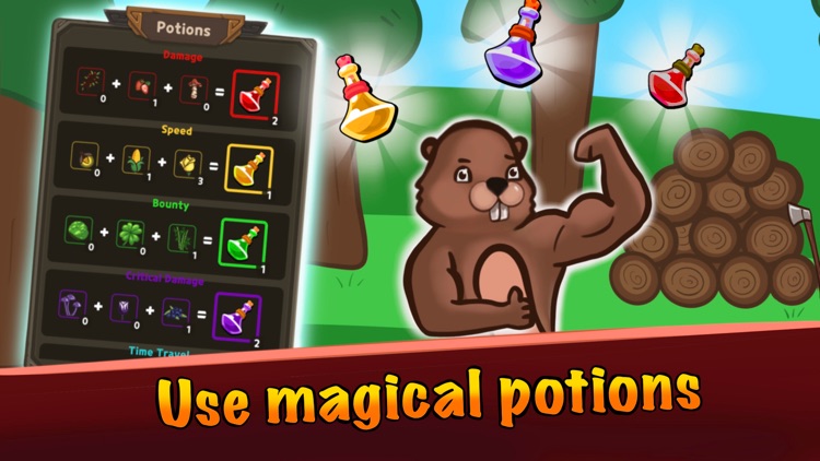 Beaver with Axe: Idle Clicker