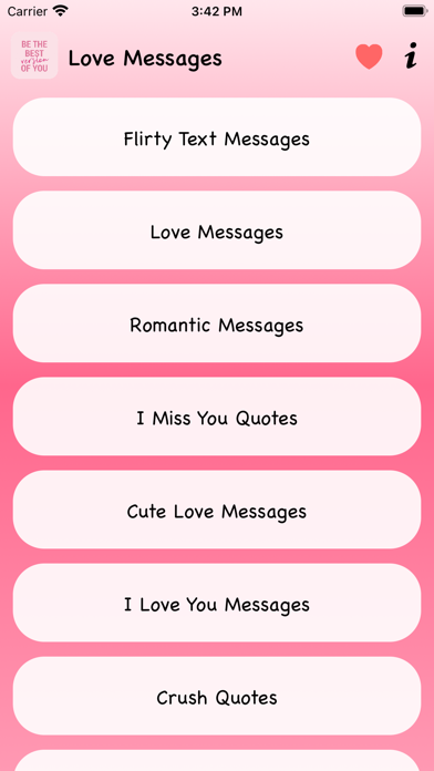 Best Love Messages 2025 Screenshot