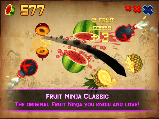 Screenshot #1 for Fruit Ninja Classic