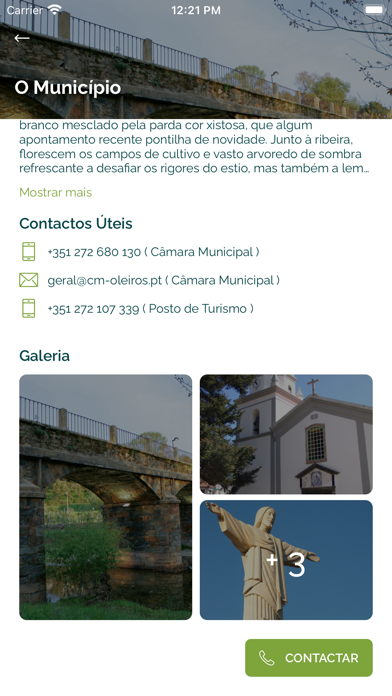 Município de Oleiros Xplore Screenshot
