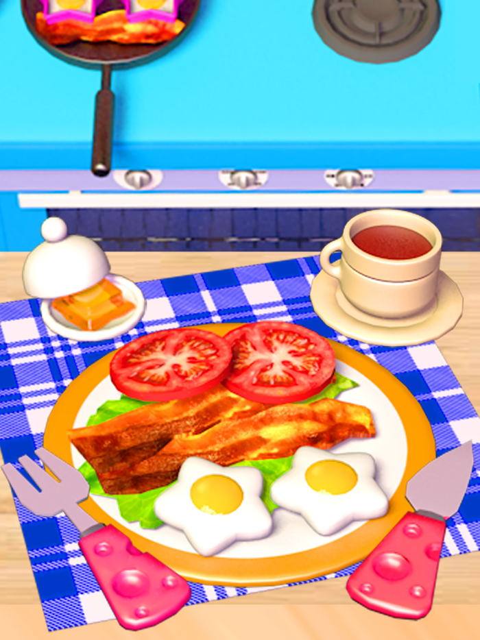 Food Games Cook Breakfast 3D