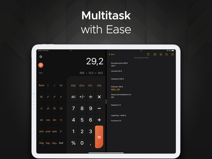 Calculator for iPad .