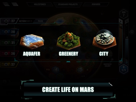 Terraforming Mars iPad app afbeelding 3