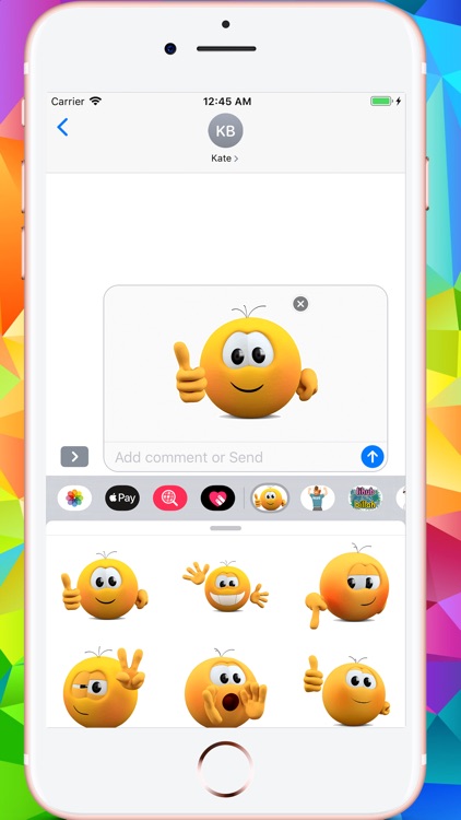 Banga Cute Emojis HD Stickers