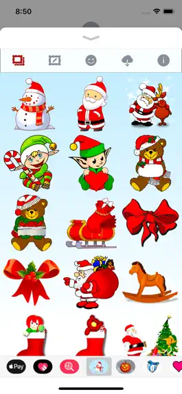 Game screenshot Счастливого Рождества Stickers apk