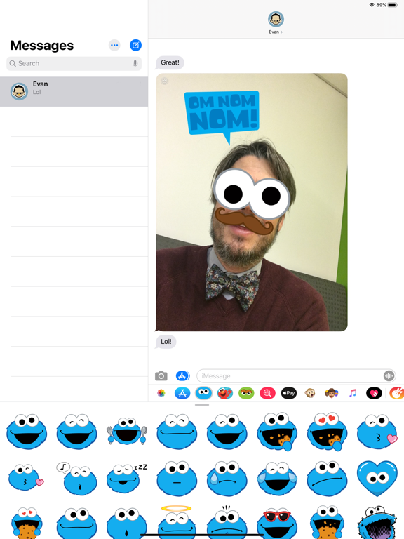 Cookie Monster Stickersのおすすめ画像3