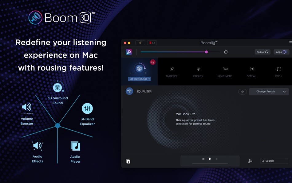 Boom3D: Volume Booster and EQ - 2.1.1 - (macOS)
