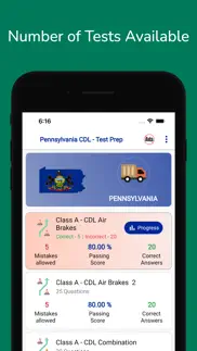 pennsylvania cdl permit test iphone screenshot 3