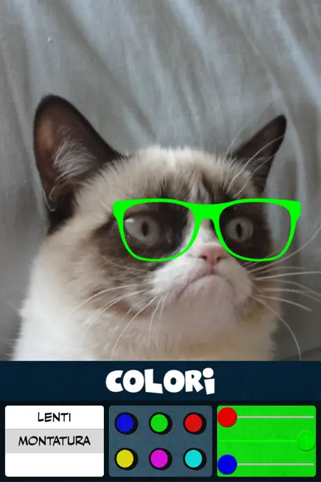 Occhiali Adesivi colorati