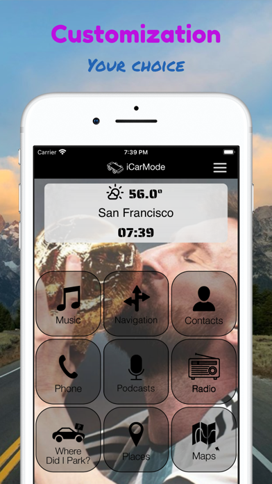 iCarMode: Drive Safe Dashboard Screenshot