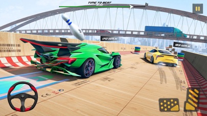 Mega Stunt Car Racing 3D Game Screenshot