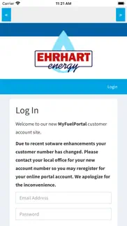 ehrhart energy online portal iphone screenshot 1