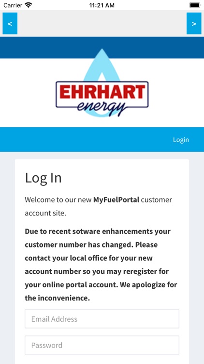 Ehrhart Energy Online Portal