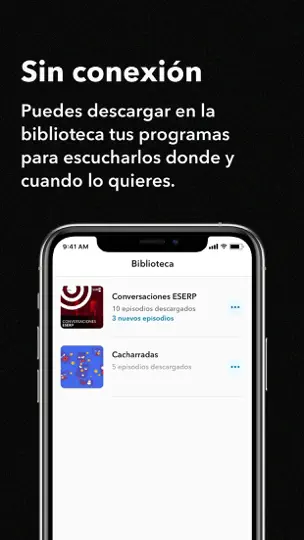 Captura de pantalla de Podium Podcast en iPhone 5