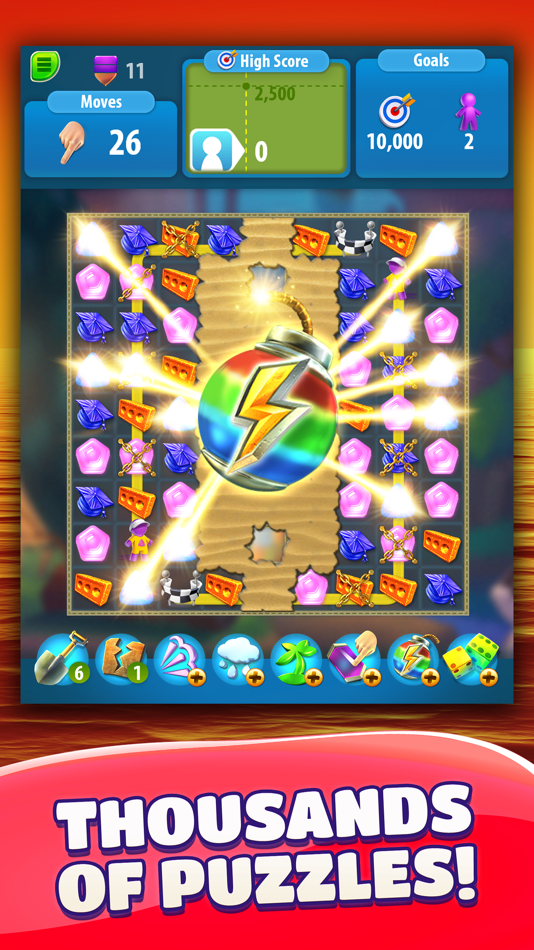 #3. Gummy Drop! Match 3 Puzzles (iOS) 由: Big Fish Games, Inc