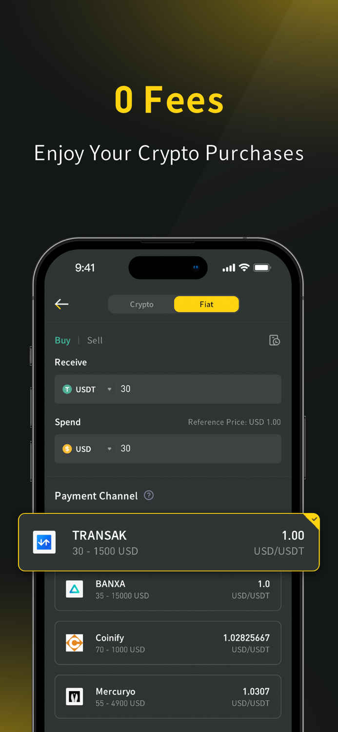 BYDFi Buy BTC XRP and DOGE