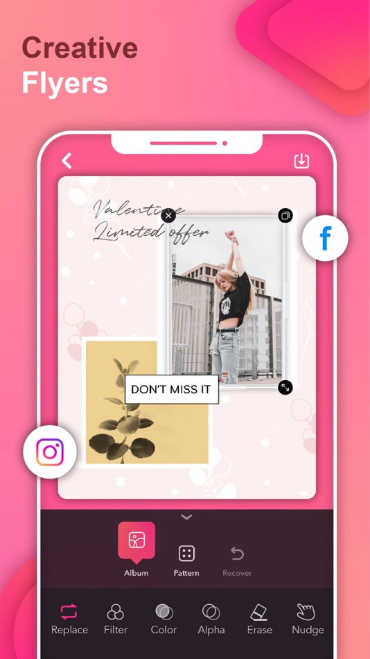 #3. Poster & Flyer Maker by Pinso (iOS) Podle: Pinso, Inc.