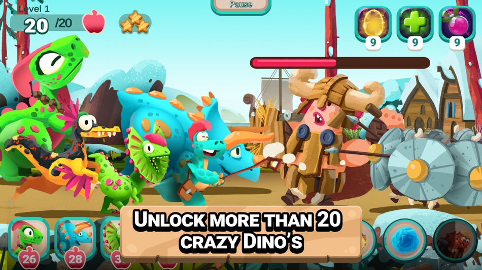 #3. Dino Bash: Travel Through Time (iOS) Podle: pokoko Studio
