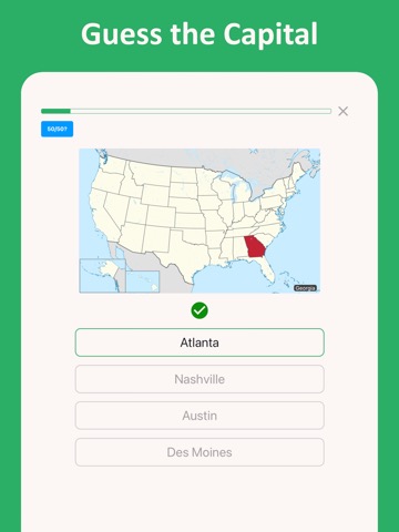 50 States & US Capitals Gameのおすすめ画像6
