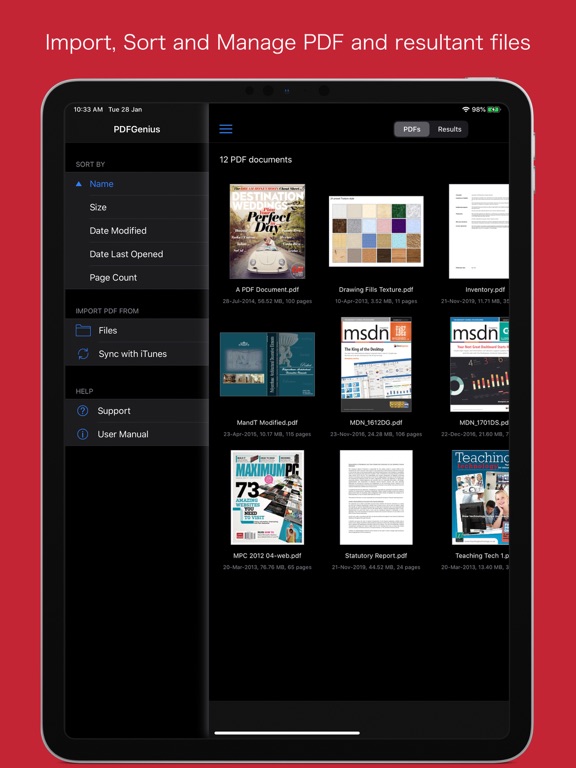 PDFGenius iPad screenshot 10 - Productivity app