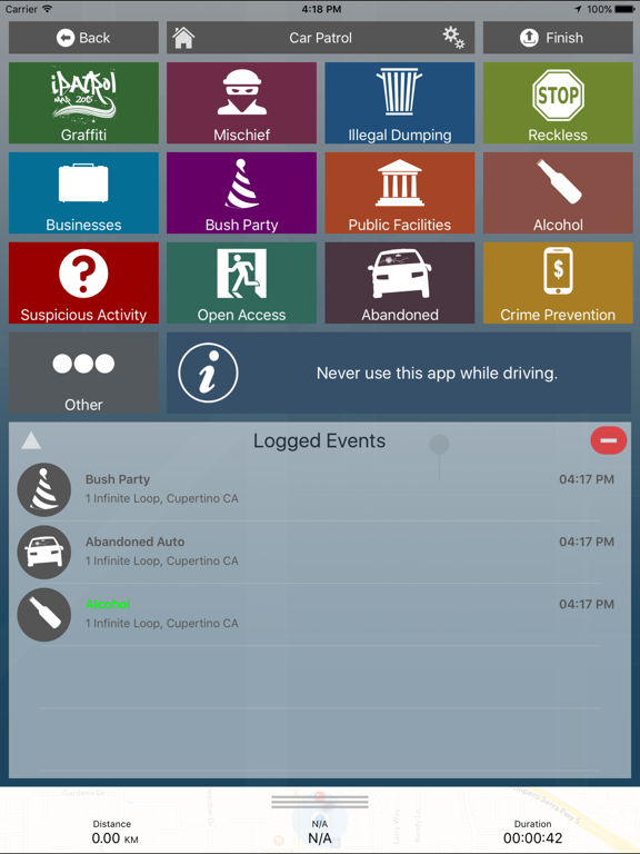ACOPA-Patrol iPad screenshot 4 - Utilities app