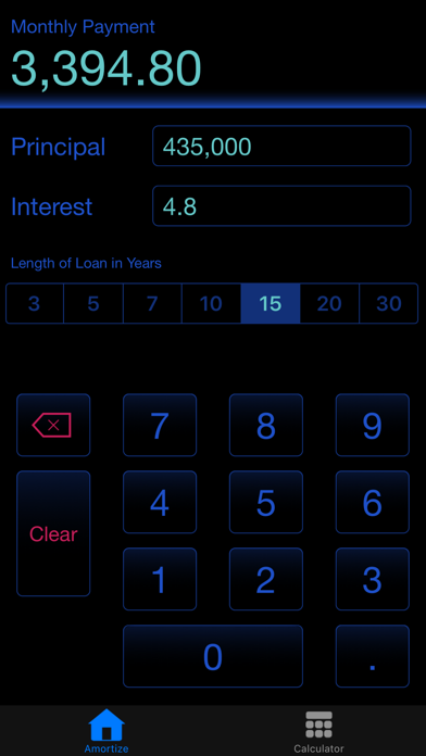 Screenshot #1 pour MonthlyPaymentCalc